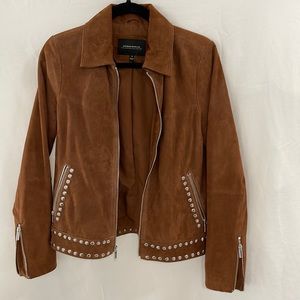 Brown suede jacket